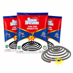 Sun Beam Plant Fiber Mosquito Coil – Long-Lasting Mosquito Protection (10 Pieces)