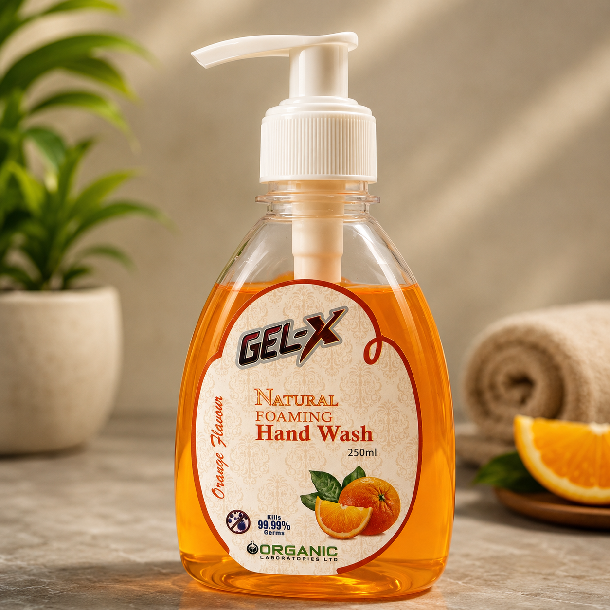 Aqua Hand Wash 250 ml (Orange)